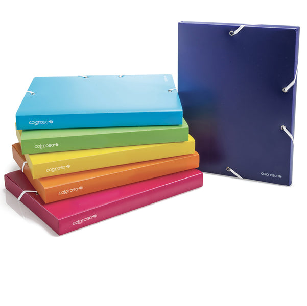 RI.PLAST - 362350 - Cartella con elastico Colorosa - PPL - colori assortiti - diametro 50 mm - Ri.Plast