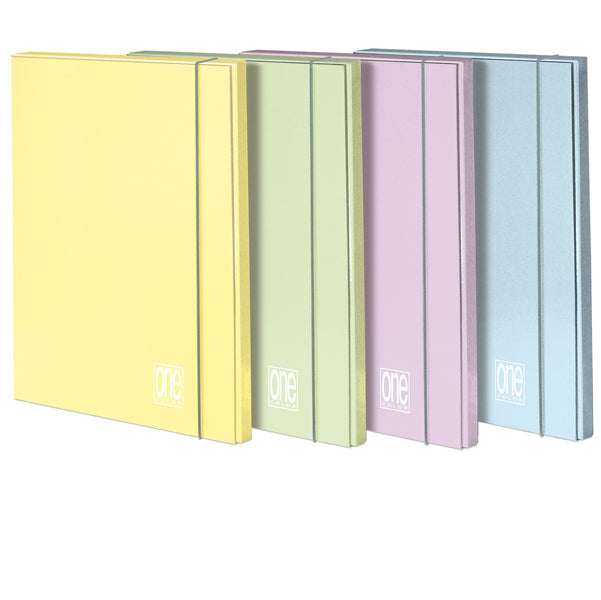 BLASETTI - 7190 - Cartella Pastel One Color - con elastico - 3 lembi - 26 x 35 cm - dorso 10 mm - colori assortiti - Blasetti