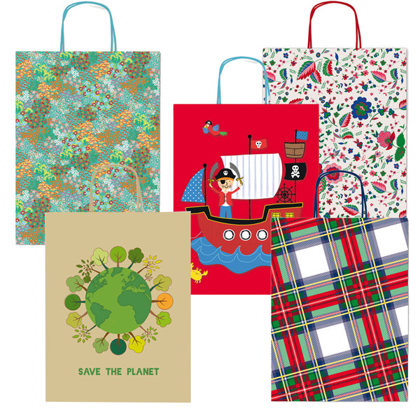 REX SADOCH - SDX36ASS - Shoppers - con manici - 36x41x12 cm - fantasie assortite - Rex Sadoch