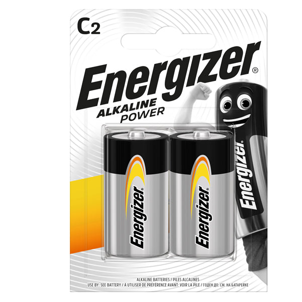 Energizer - E300803700 - Pile Mezza Torcia C - Energizer Alkaline Power - blister 2 pezzi