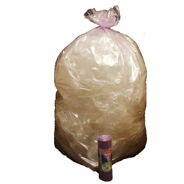Rolsac - 10468 - Sacchi - 70 x 110 cm - 110 L - 22 micron - viola trasparente - Rolsac - conf. 10 pezzi
