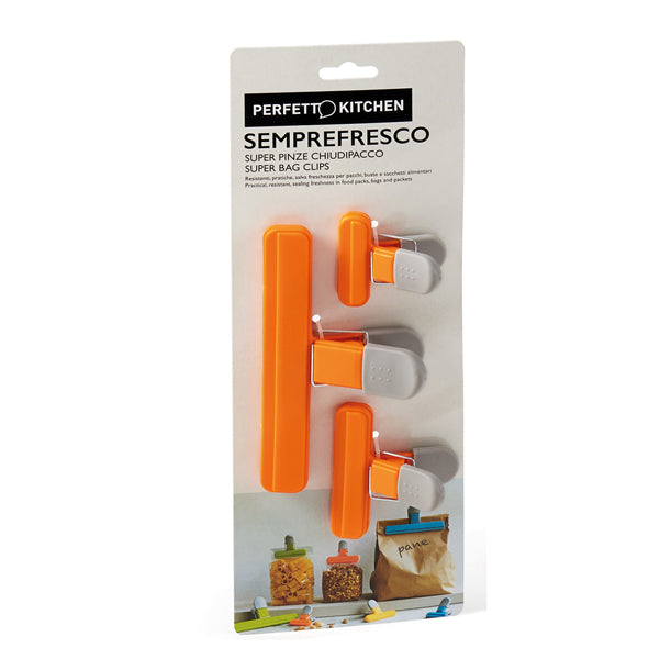 PERFETTO - 29011 - Pinzone chiudi pacco Semprefresco - Perfetto - set 3 pezzi