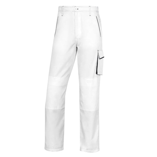DELTAPLUS - M6PANBCXG - Pantalone da lavoro Panostyle M6PAN - sargia-poliestere-cotone - bianco-grigio - taglia XL - Deltaplus