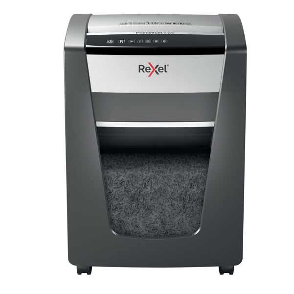 REXEL - 2104578eu - Distruggidocumenti Momentum X420 - a frammenti - 30L - Rexel