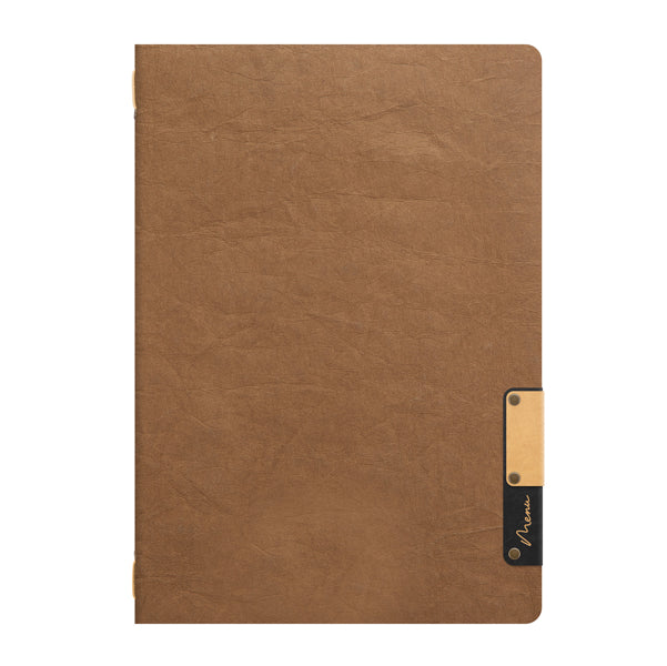 SECURIT - MC-NTA4-BR - PortamenU' Nature - 1 inserto doppio - A4 - 34 x 24,5 cm - marrone - Securit