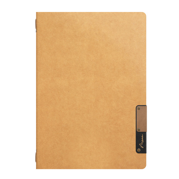 SECURIT - MC-NTA5-BI - PortamenU' Nature - 1 inserto doppio - A5 - 24,9 x 17,5 cm - beige nature - Securit