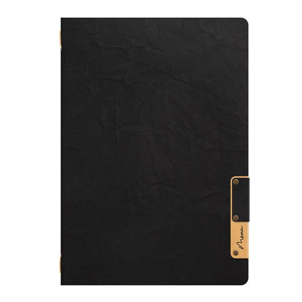 SECURIT - MC-NTA5-BL - PortamenU' Nature - 1 inserto doppio - A5 - 24,9 x 17,5 cm - nero - Securit