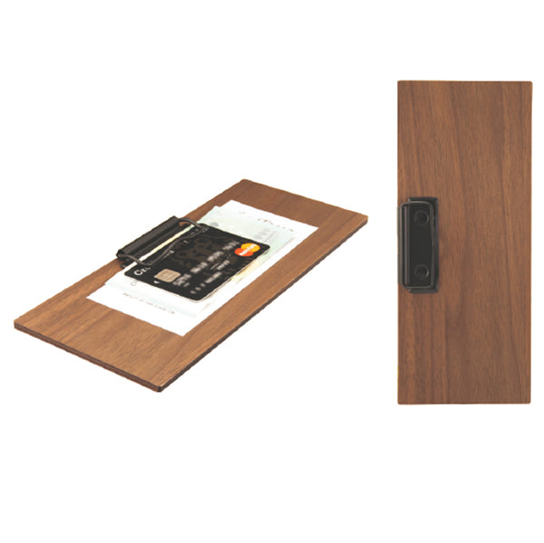 SECURIT - MC-WALBP-BL - Portaconto - con fermaglio - 24 x 10 cm - legno - Securit