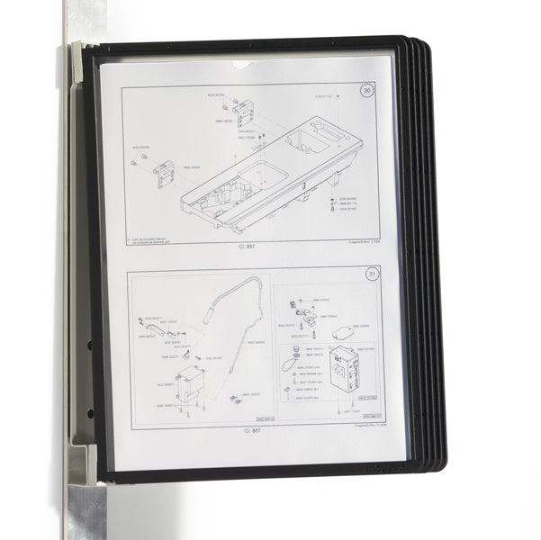 DURABLE - 5914-01 - Leggio Vario Magnet Wall - 5 pannelli Sherpa inclusi - Durable