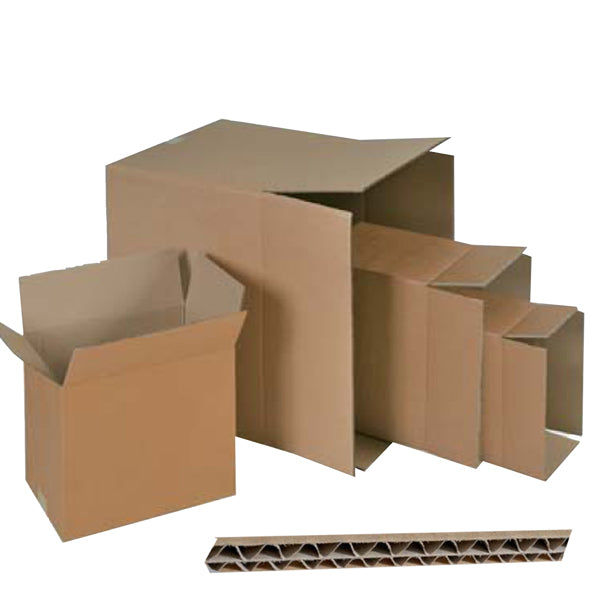 ADDA - 90170 - Scatola per imballo - onda doppia - 25 x 25 x 25 cm - cartone - avana - Adda