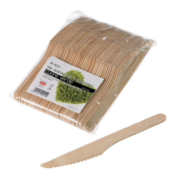 Leone - Q1011 - Coltelli in legno - 16 cm - Leone - conf. 48 pezzi