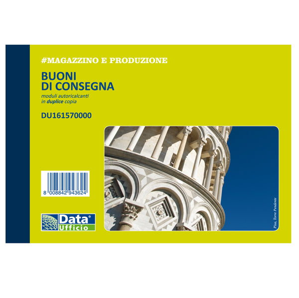 DATA UFFICIO - DU161570000 - Blocco buoni di consegna - 50-50 copie autoric. - 11,5 x 16,5 cm - DU161570000 - Data Ufficio