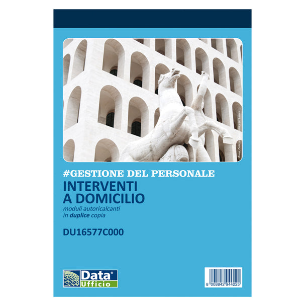 DATA UFFICIO - DU16577C000 - Blocco interventi a domicilio del cliente - 50-50 copie autoric. - 21,5 x 14,8 cm - DU16577C000 - Data Ufficio