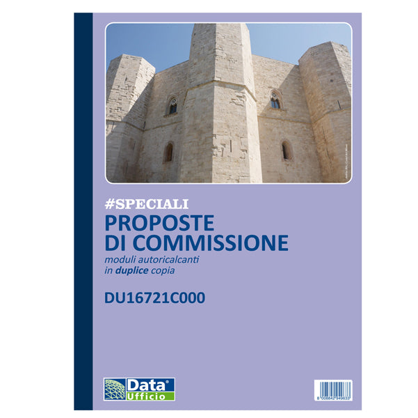 DATA UFFICIO - DU16721C000 - Blocco proposto commissione - 50-50 copia autoricopiante - 29,7 x 21,5 cm - DU16721C000 - Data Ufficio