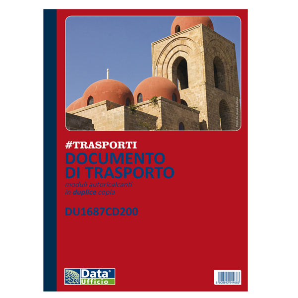 DATA UFFICIO - DU1687CD200 - Blocco DDT - 50-50 copie autoricopianti - 29,7 x 21,5 cm - DU1687CD200 - Data Ufficio