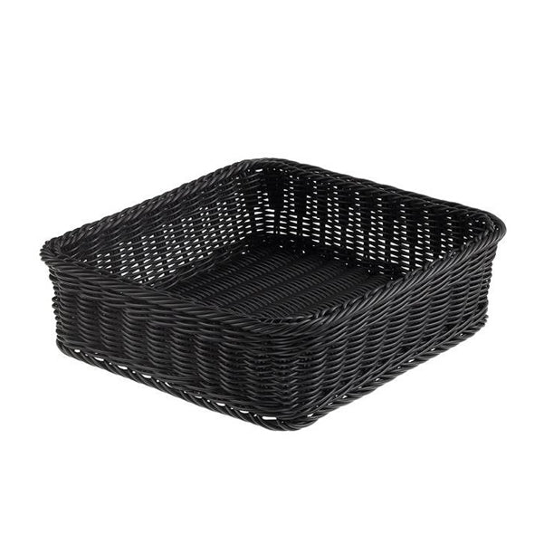 Leone - T0564.Z - Cestino quadrato Vanity - in PPL - 32,5x32,5x10 cm - nero - Leone