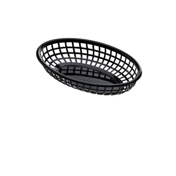 Leone - t0509 - Cestino americano ovale - in plastica - 27,5 x 17,5 x 4 cm - nero - Leone