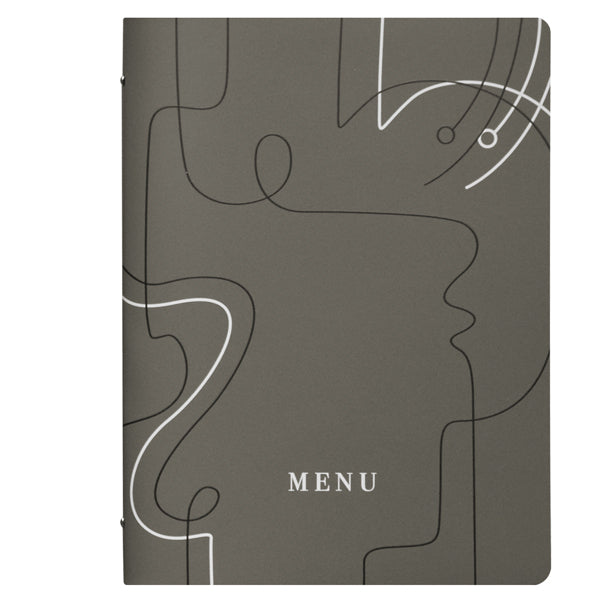 STILCASA - F360071 - PortamenU' linea Linee - A4 - 24,6x31,6 cm - tortora - Stilcasa