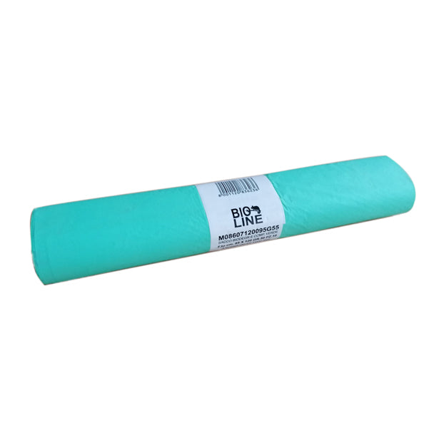 No Brand - H1O052R - Sacchi bio - 90 x 120 cm - 170 L - 19 micron - verde - conf. 10 pezzi