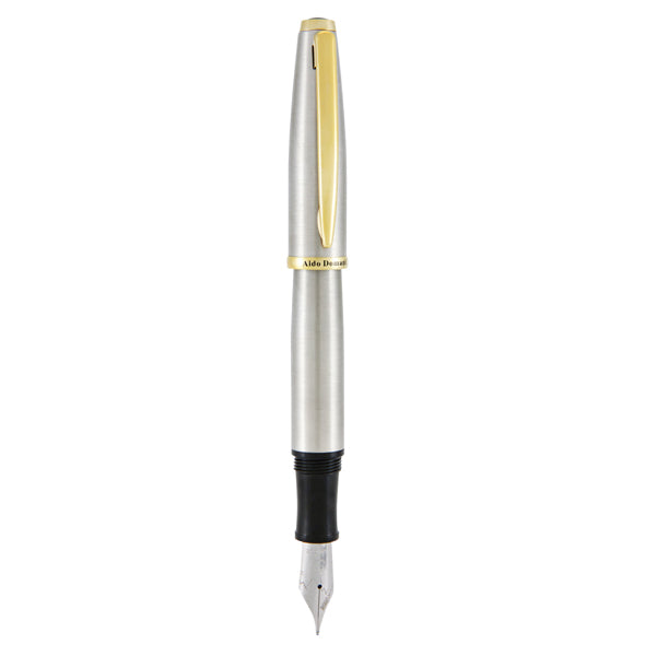 MONTEVERDE - J059673 - Penna stilografica Aldo Domani - punta M - fusto silver - Monteverde
