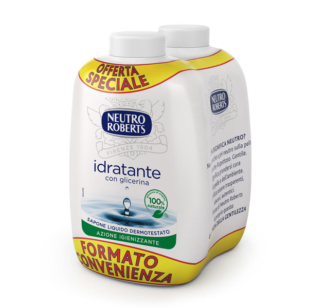 NEUTRO ROBERTS - R908471 - Ricarica bis sapone liquido Extra Idratante - 400 ml - Neutro Roberts