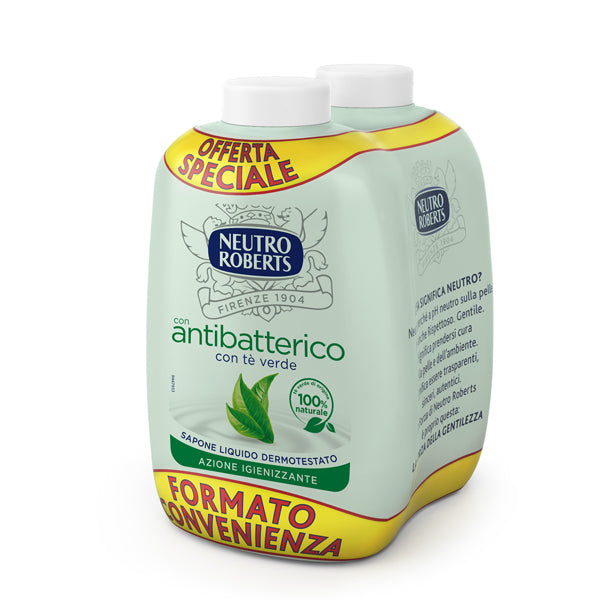 NEUTRO ROBERTS - R908765 - Ricarica bis sapone liquido Antibatterico - 400 ml - Neutro Roberts