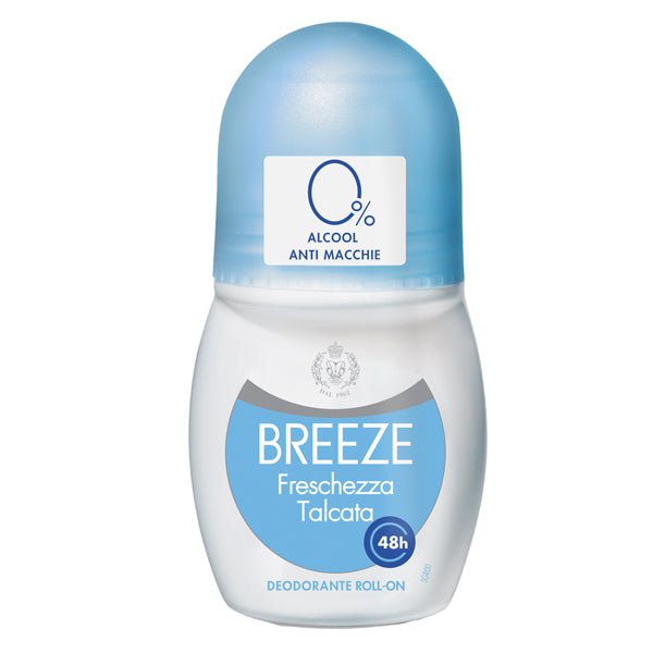 Breeze - 138410 - Roll on deodorante Breeze - freschezza talcata - 50 ml - Gaia