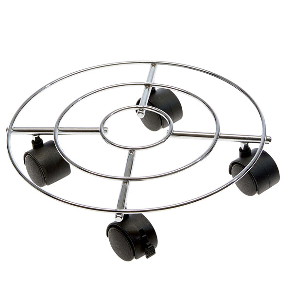 Verdemax - 5109 - Trolley portavaso in acciaio - D 30 cm - Verdemax