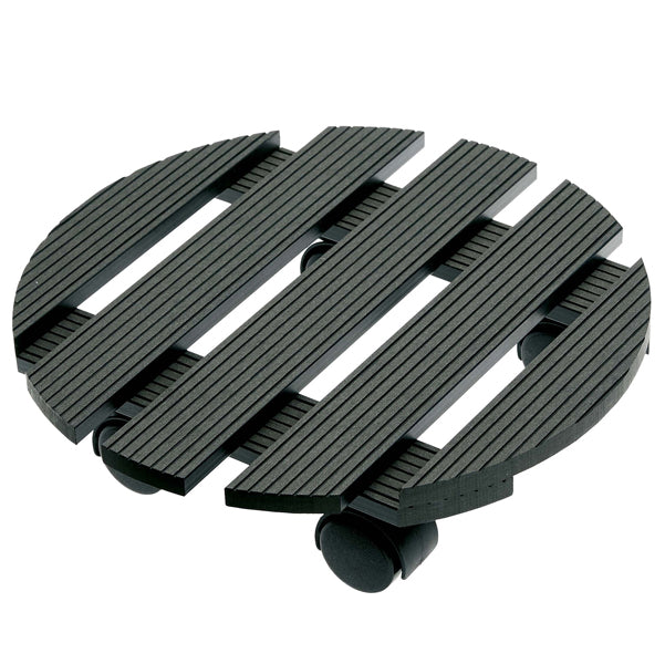 Verdemax - 5144 - Trolley portavaso in WPC idrorepellente - D 30 cm - Verdemax