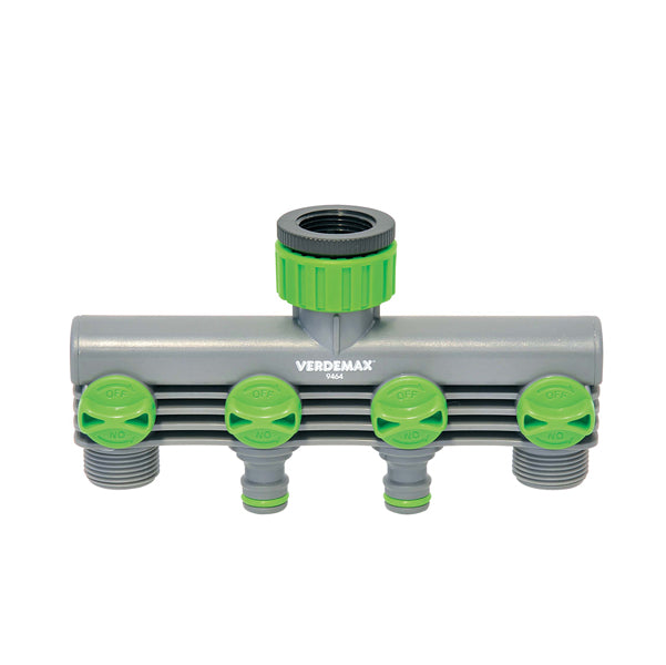 Verdemax - 9464 - Raccordo rubinetto - 4 uscite - Verdemax