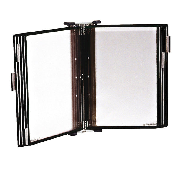 TARIFOLD - B414507 - Leggio antibatterico - da muro - 10 buste - A4 - nero - Tarifold