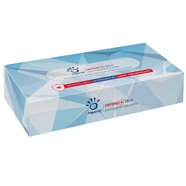 PAPERNET - 415938 - Veline facciali Defend Tech - pura cellulosa - 2 veli - Papernet - conf. 100 pezzi
