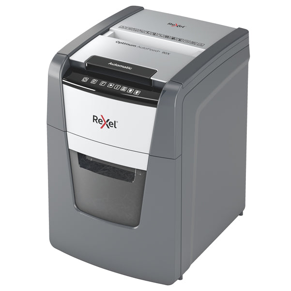 REXEL - 2020090XEU - Distruggidocumenti Optimum AutoFeed+ 90X - a frammenti - Rexel