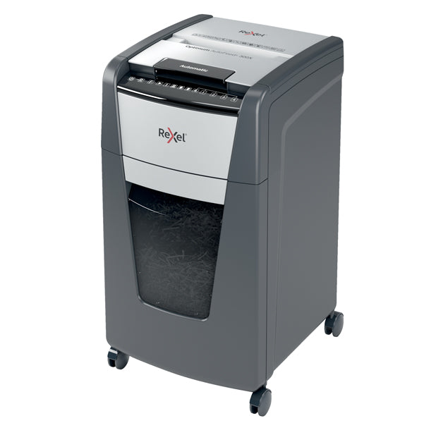REXEL - 2020300XEU - Distruggidocumenti Optimum AutoFeed+ 300X - a frammenti - Rexel