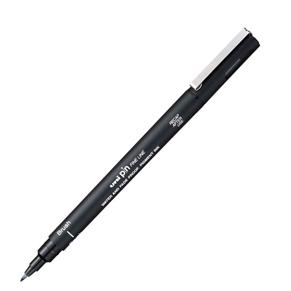 UNI MITSUBISHI - M PINBR N - Pin fineliner - punta Brush - nero - Uni Mitsubishi