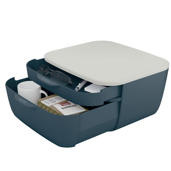 LEITZ - 53570089 - Cassettiera Cosy - 2 scomparti - grigio - Leitz