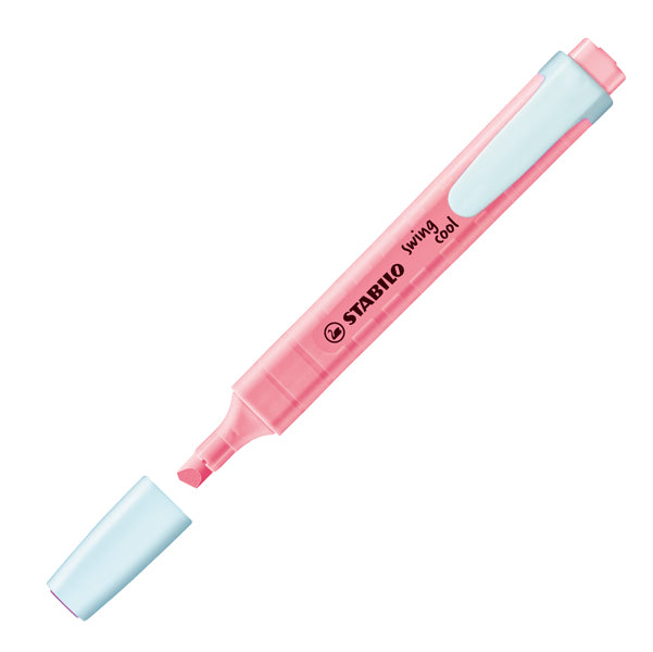 STABILO - 275-150-8 - Evidenziatore Swing Cool Pastel - punta a scalpello - tratto 1- 4 mm - fior di ciliegio 150 - Stabilo