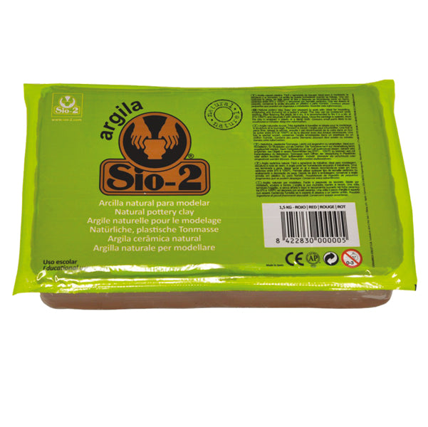 CWR - 10381 - Argilla naturale 100 - panetto 1,5 kg - rosso - Cwr