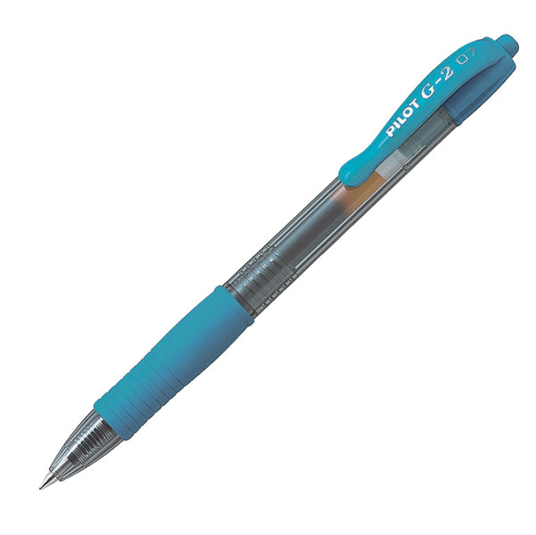 PILOT - 001487 - Roller gel a scatto G-2 - punta 0,7mm - azzurro - Pilot