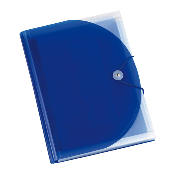 ITERNET - 7041BL - Portadocumenti Plastidea - a soffietto - 13 tasche - PP - A4 - blu - Iternet