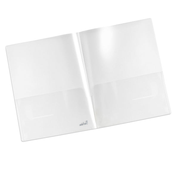 ITERNET - 7010TR - Cartellina doppia tasca Plastidea - PP - trasparente - Iternet - conf. 5 pezzi