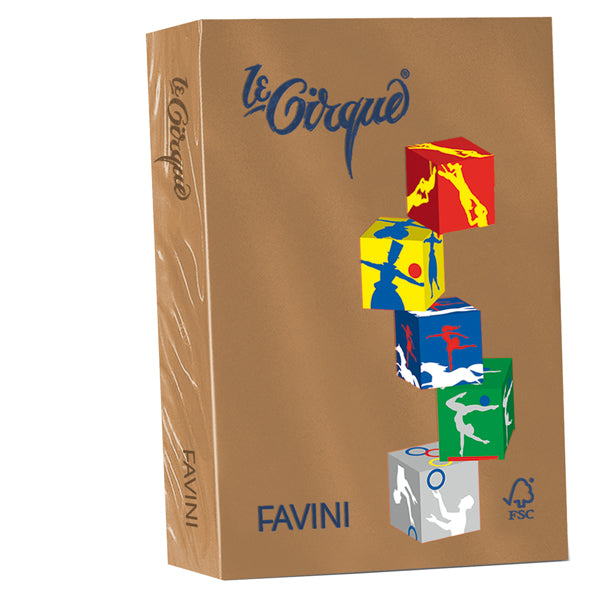 FAVINI - A71Z504 - Carta Le Cirque - A4 - 80 gr - cuoio 300 - Favini - conf. 500 fogli