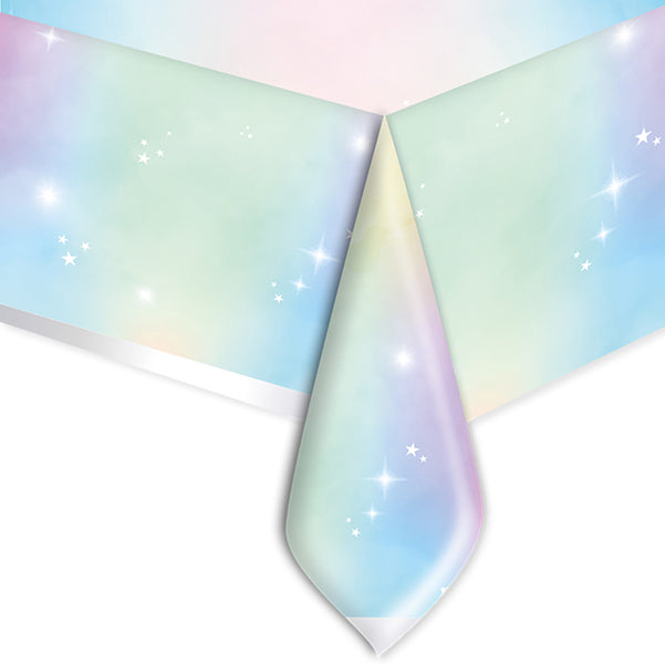 BIG PARTY - 74022 - Tovaglia - plastica - 140 x 270 cm - colori soft rainbow - Big Party