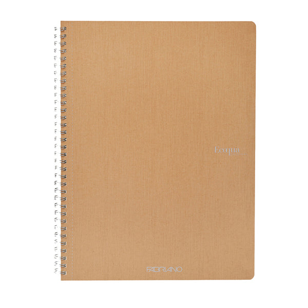 FABRIANO - 19290202 - Maxiquaderno EcoQua original - spiralato - A4 - 90 gr - 1 rigo - 70 fogli - bruno - Fabriano