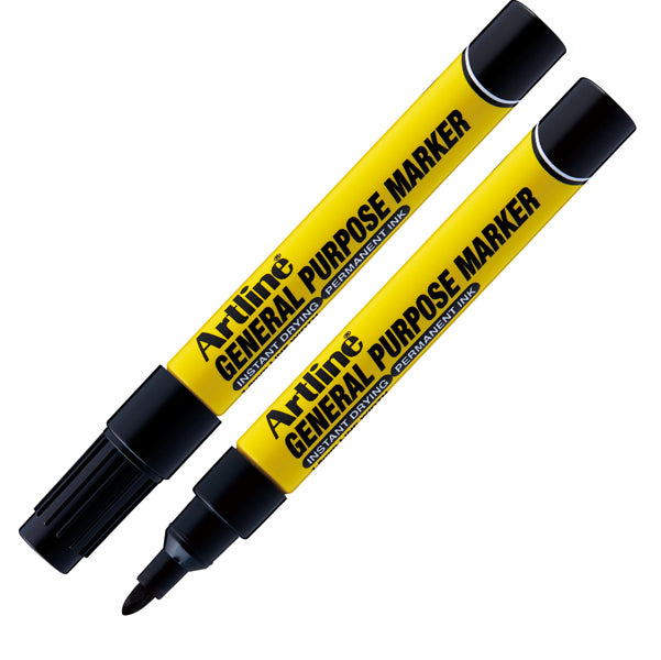 ARTLINE - AGPM-N - Marcatore permanente - multiuso - punta tonda 1,5 mm - nero - Artline