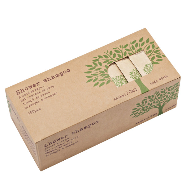 Leone - W3336 - Bustina Linea Cortesia Natura - bagnodoccia shampoo - monodose - 10 ml - conf. 150 pezzi