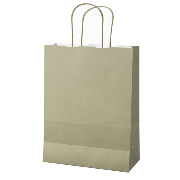 Mainetti Bags - 091339 - Shopper Twisted - maniglie cordino - 26 x 11 x 34,5 cm - carta kraft - salvia - Mainetti Bags - conf. 25 pezzi