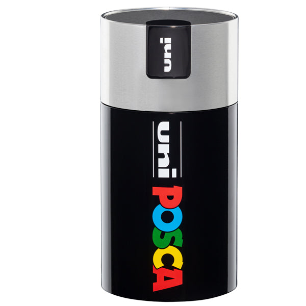 UNI MITSUBISHI - M 84008608 - Marcatore Uni Posca PC5M - con coperchio argento - punta media - colori assortiti - Uni Mitsubishi - gift box 18 pezzi - 96217 - Conf. da 1 Pz.