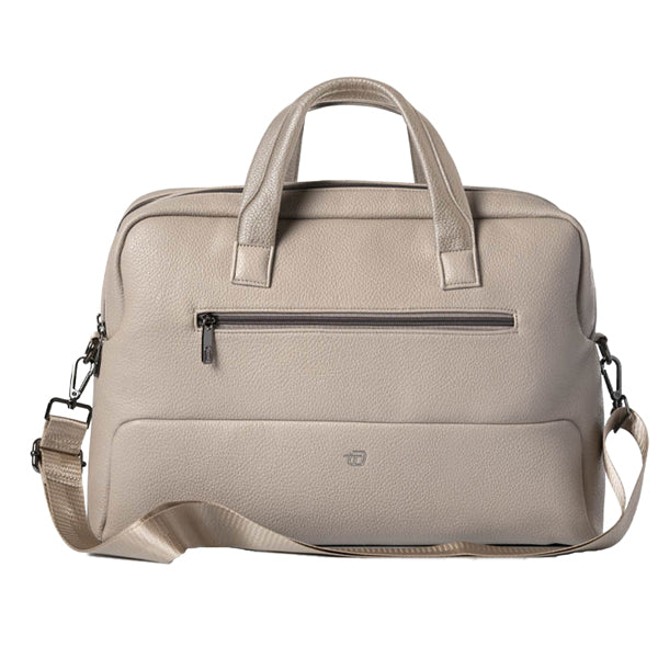 IN TEMPO - 9236GAT21 - Borsa Gate Trended - con manici - 41 x 30 x 15 cm - ecopelle - ghiaccio - InTempo