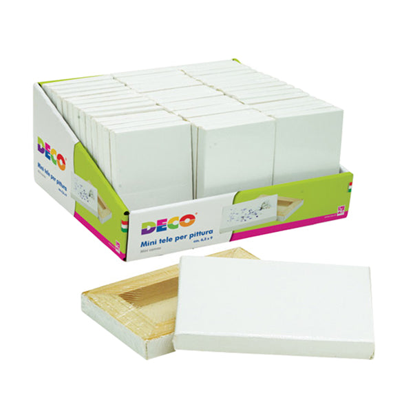 DECO - 12699 - Mini tela - 6,3 x 9 cm - Deco - conf. 45 pezzi